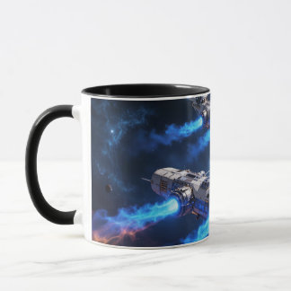 Cup with ship entering interdimensional hole