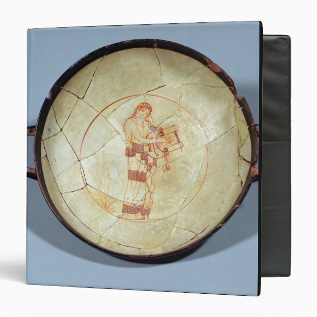Cup without foot, standing Muse playing the lyre, 3 Ring Binder (Front/Inside)