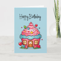Cupacke Home Client Happy Birthday Card
