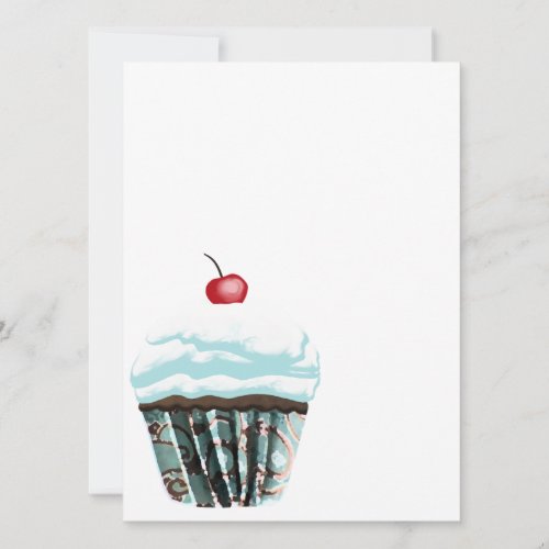 Cupcake Custom Invites