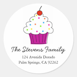Cupcake Address Labels