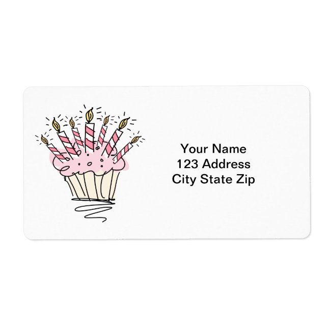 Cupcake address labels (Front)