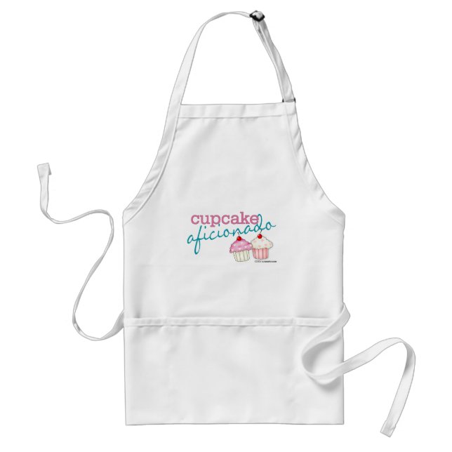 Cupcake Aficionado Adult Apron (Front)