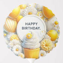 cupcake and balloon party balloon