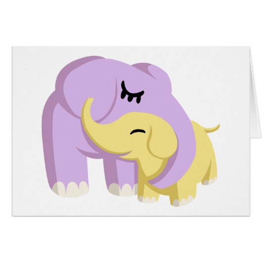 Cupcake and Butters the Elephants Cards (Front Horizontal)