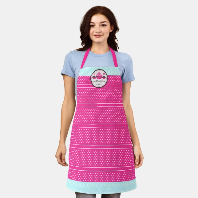 Cupcake and Cake Pops Apron (Worn)