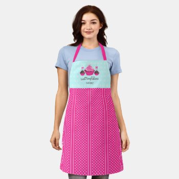 Cupcake And Cake Pops Apron by SocialiteDesigns at Zazzle