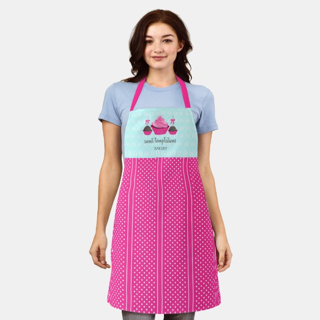 Cupcake and Cake Pops Apron (Worn)