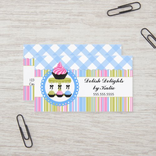 Cupcake and Cake Pops Bakery Business Cards
