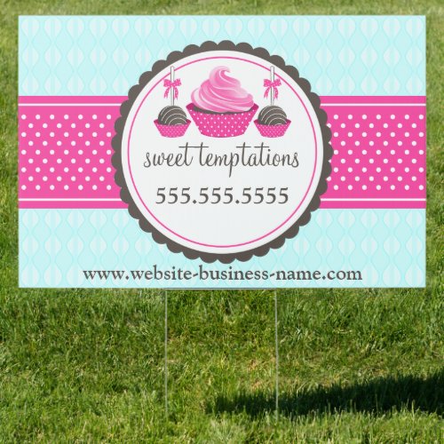 Cupcake and Cake Pops Banner Sign