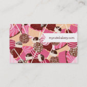 Cupcake and Cake Pops Business Card (Back)