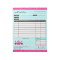Cupcake and Cake Pops Receipt Order Form