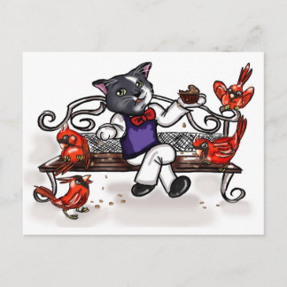 Cupcake and Cardinals Postcard