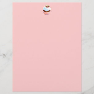 Cupcake and Chair Vintage Style Stationery
