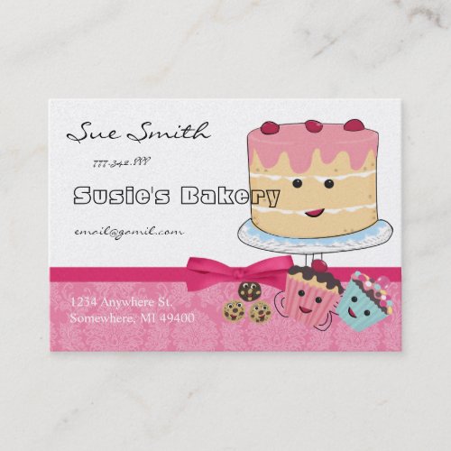 Cupcake and Cookies Bakery Business Card -