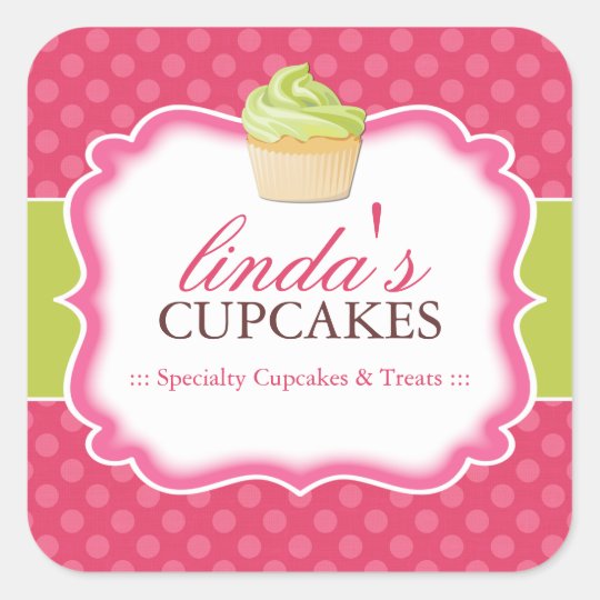 Cupcake and Dessert - Packaging Stickers | Zazzle.com