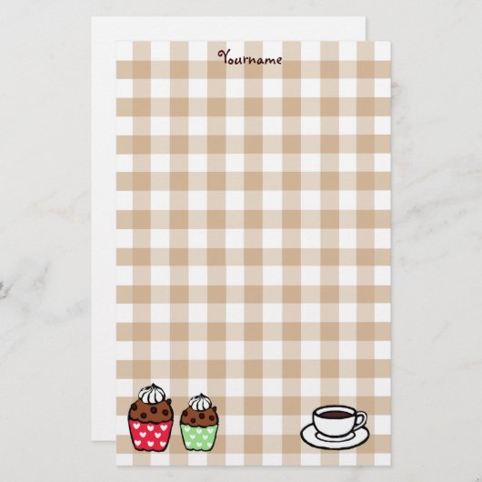 Cupcake and Gingham (Front/Back)