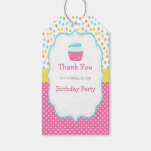 Cupcake and Sprinkles Gift Tag