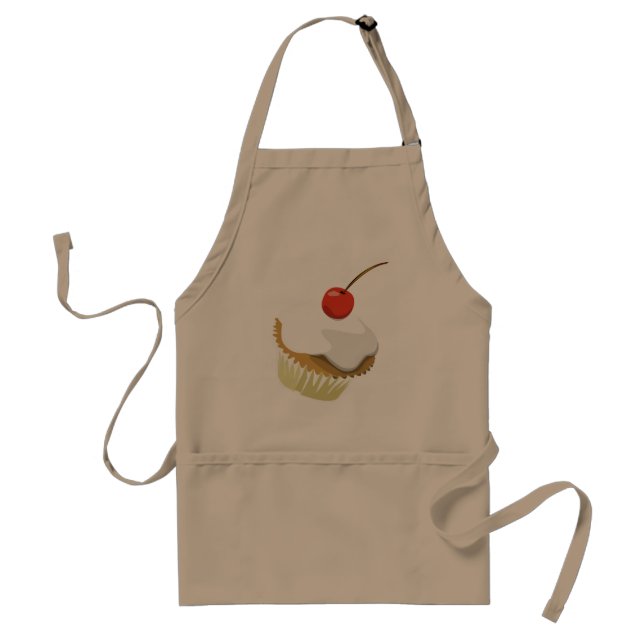 Cupcake apron in creme (Front)