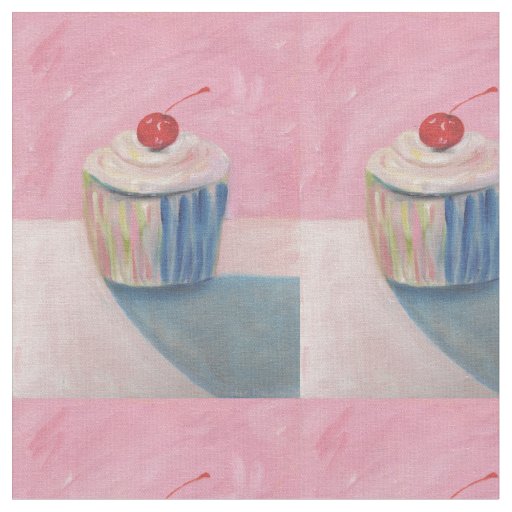 Cupcake Art Designer Fabric - Sew Linen & Cotton
