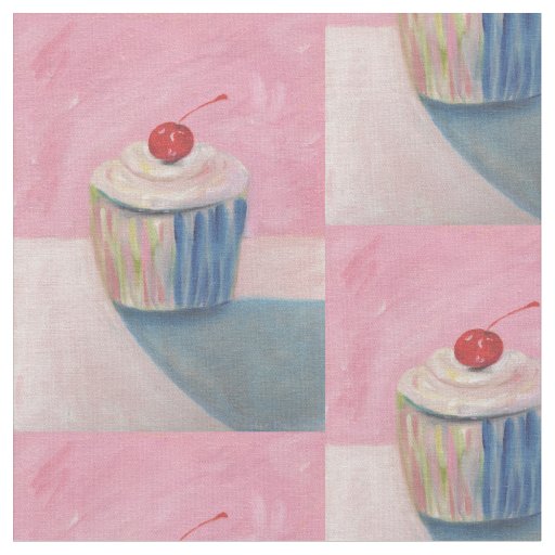 Cupcake Art Designer Fabric - Sew Linen & Cotton