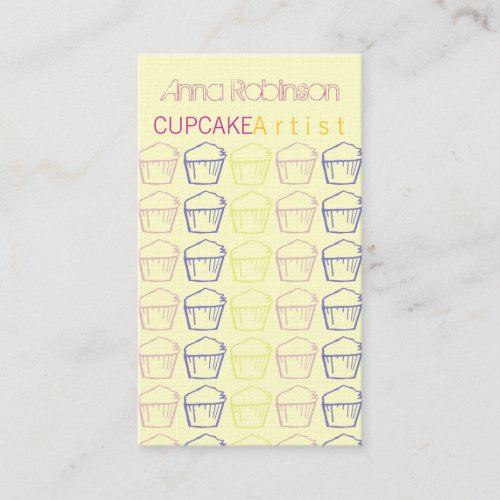 Cupcake Artist Business Cards