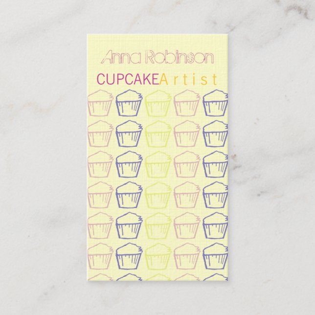 Cupcake Artist Business Card (Front)