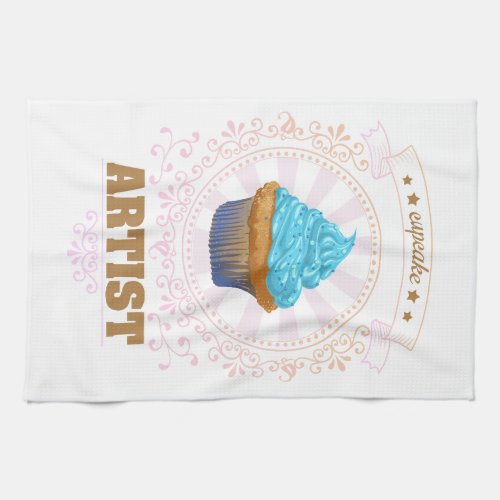 Cupcake Artist Kitchen Towel