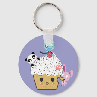Cupcake Attack! (>_<) Keychain