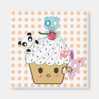 Cupcake Attack! (>_<) Magnet