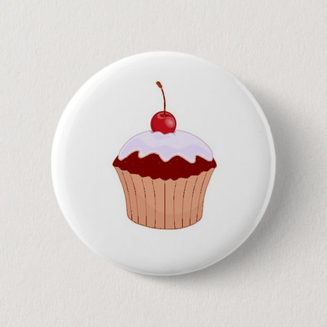 Cupcake Badge Button (Front)