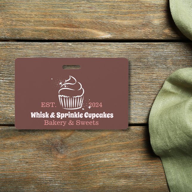 Cupcake Baker Bakery Chef Catering Business Badge (Creator Uploaded)