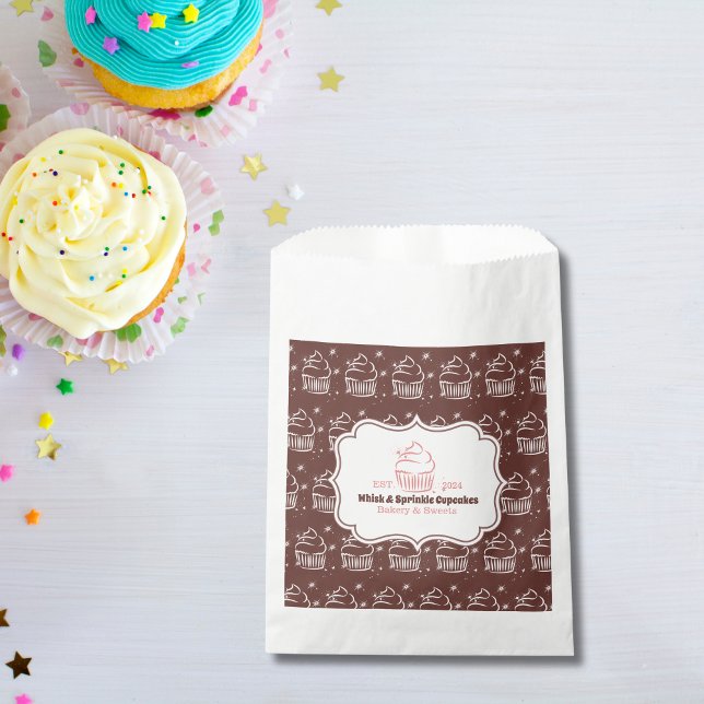 Cupcake Baker Bakery Chef Catering Business Favor Bag (Creator Uploaded)