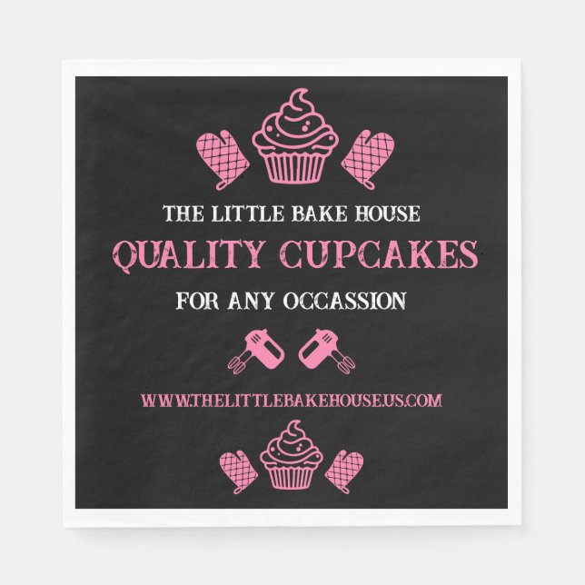Cupcake Baker Napkins (Front)