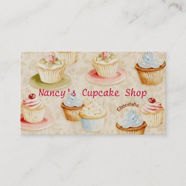 Cupcake Baker's Business Card (Front)