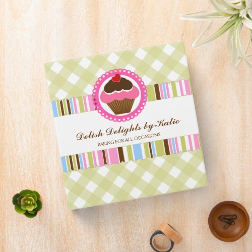 Cupcake Bakery 15 inch Binder