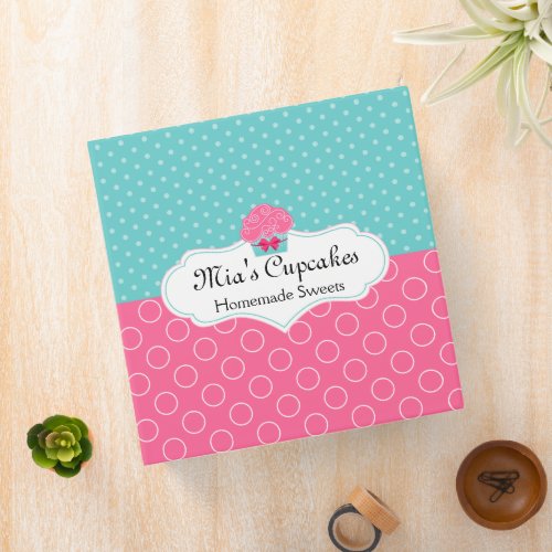 Cupcake Bakery 2 Inch Binder