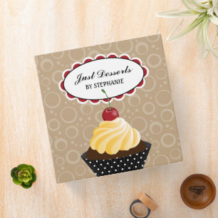 Cupcake Bakery 2 Inch Binder