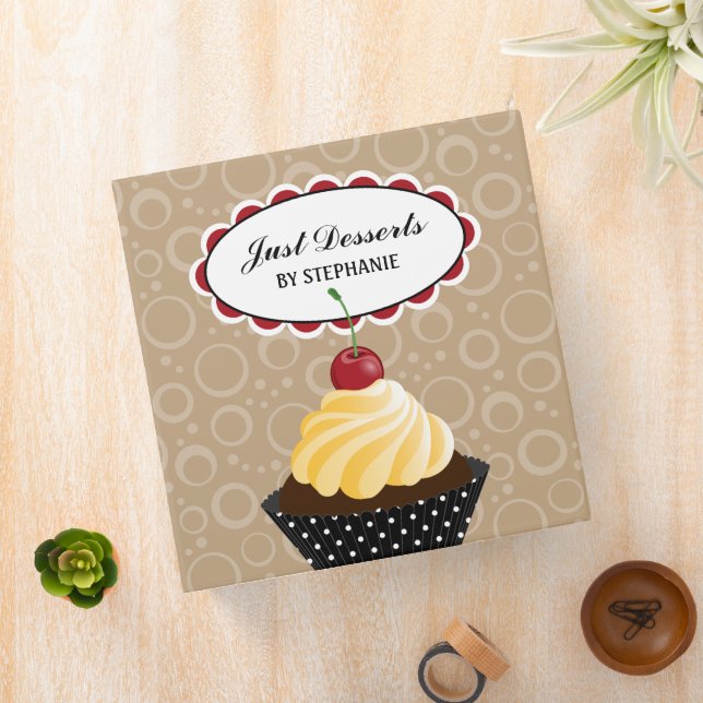Cupcake Bakery 2 Inch Binder (In Situ)
