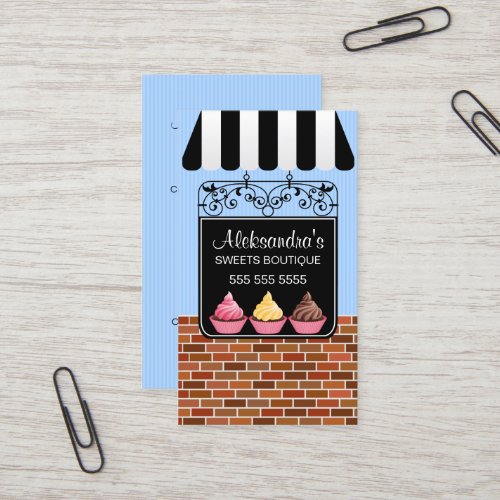 Cupcake Bakery Boutique Business Cards