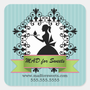 Cupcake Bakery Box Seals