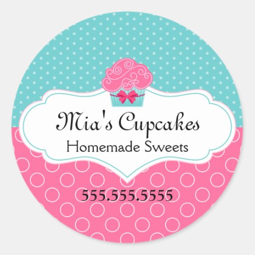 Cupcake Bakery Box Seals