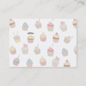 Cupcake Bakery Business  Business Card (Back)