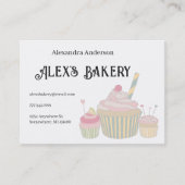 Cupcake Bakery Business  Business Card (Front)