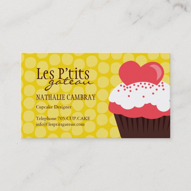 Cupcake Bakery Business Card (Front)