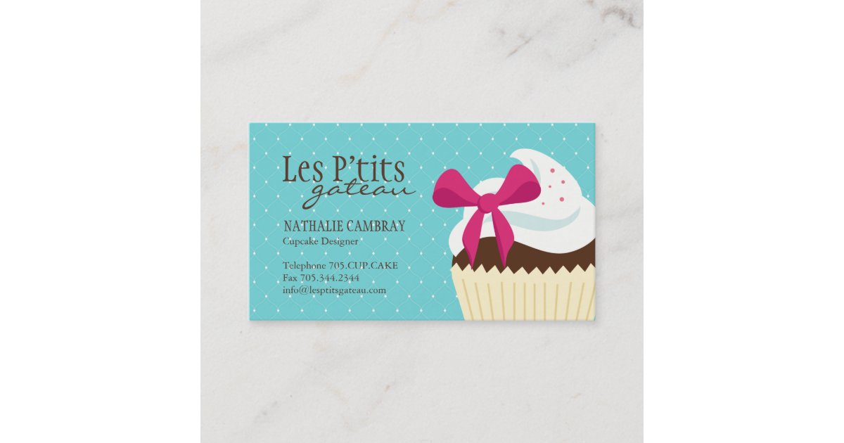 Cupcake Bakery Business Card | Zazzle