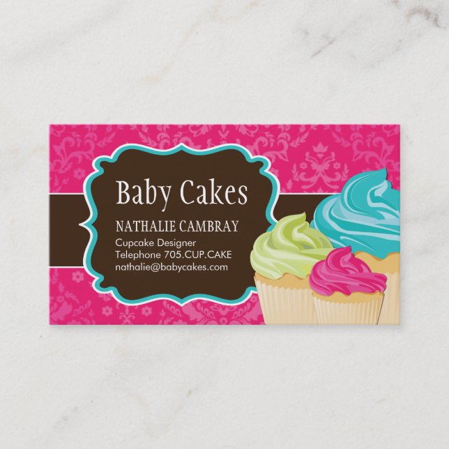 Cupcake Bakery Business Card (Front)