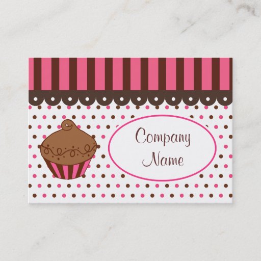 Customizable Cupcake Bakery Business Cards