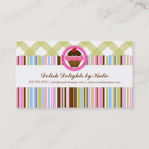 Cupcake Bakery Business Cards