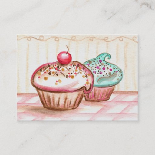 Customizable Cupcake Business Card